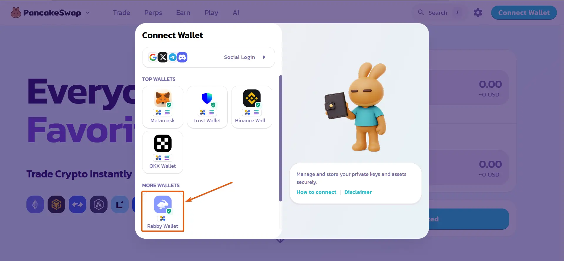 PancakeSwap liquidity guide, step 2