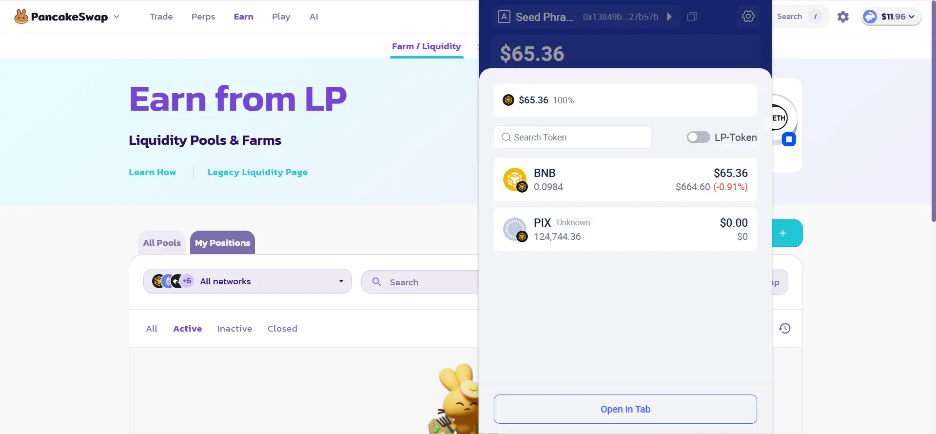 PancakeSwap liquidity guide, step 22