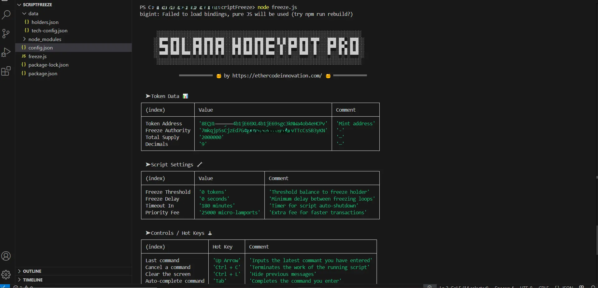 Solana honeypot token, step 1