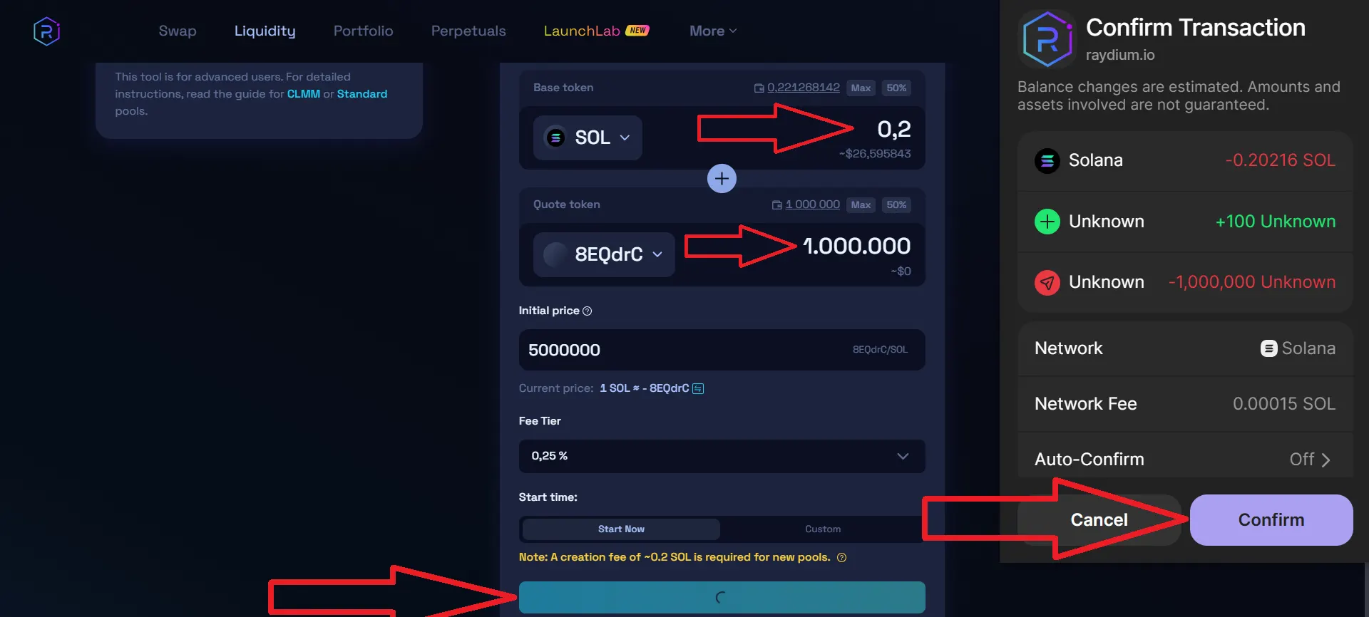 Solana honeypot token, step 14