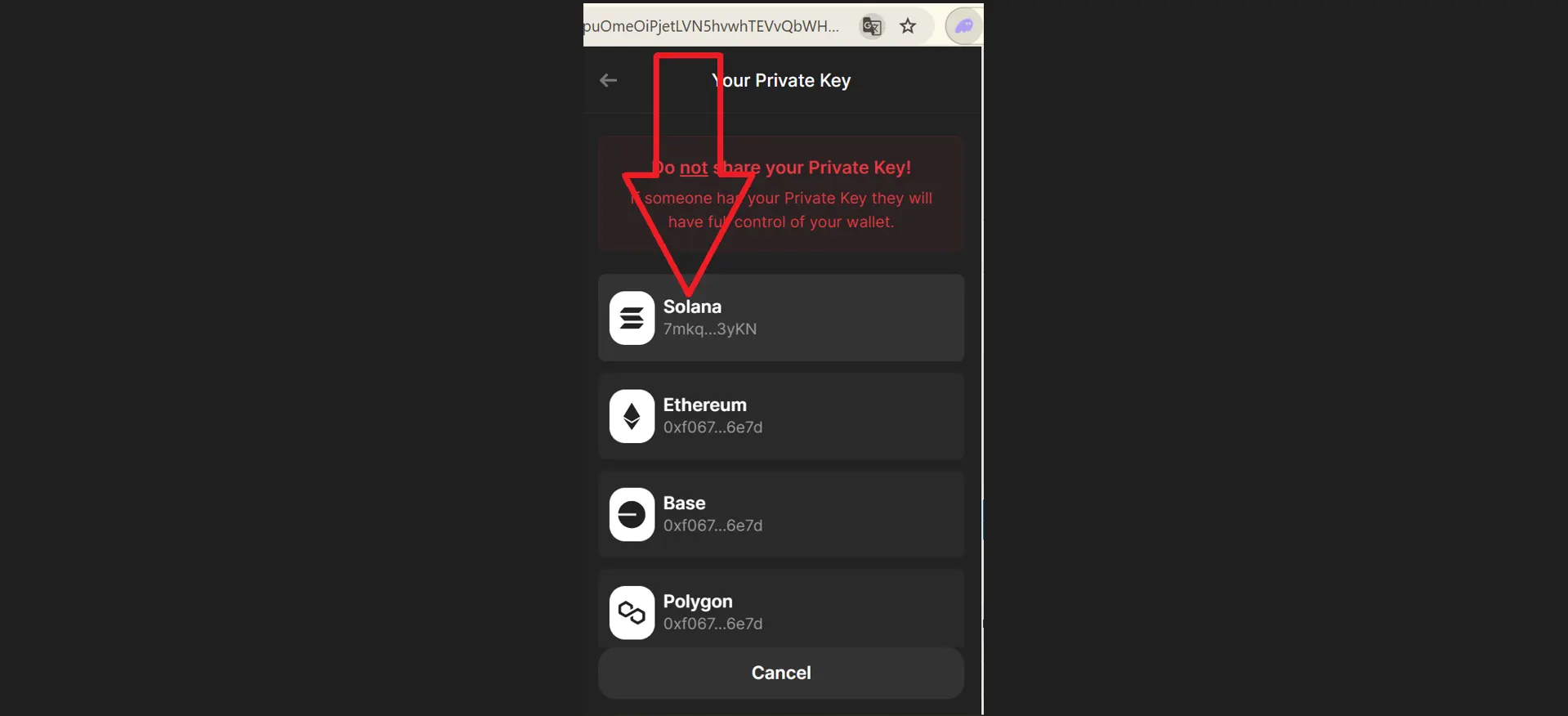 Solana honeypot token, step 33