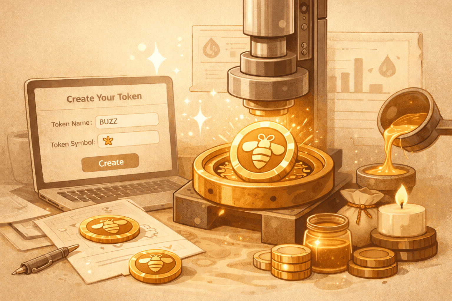 Сreate honeypot token