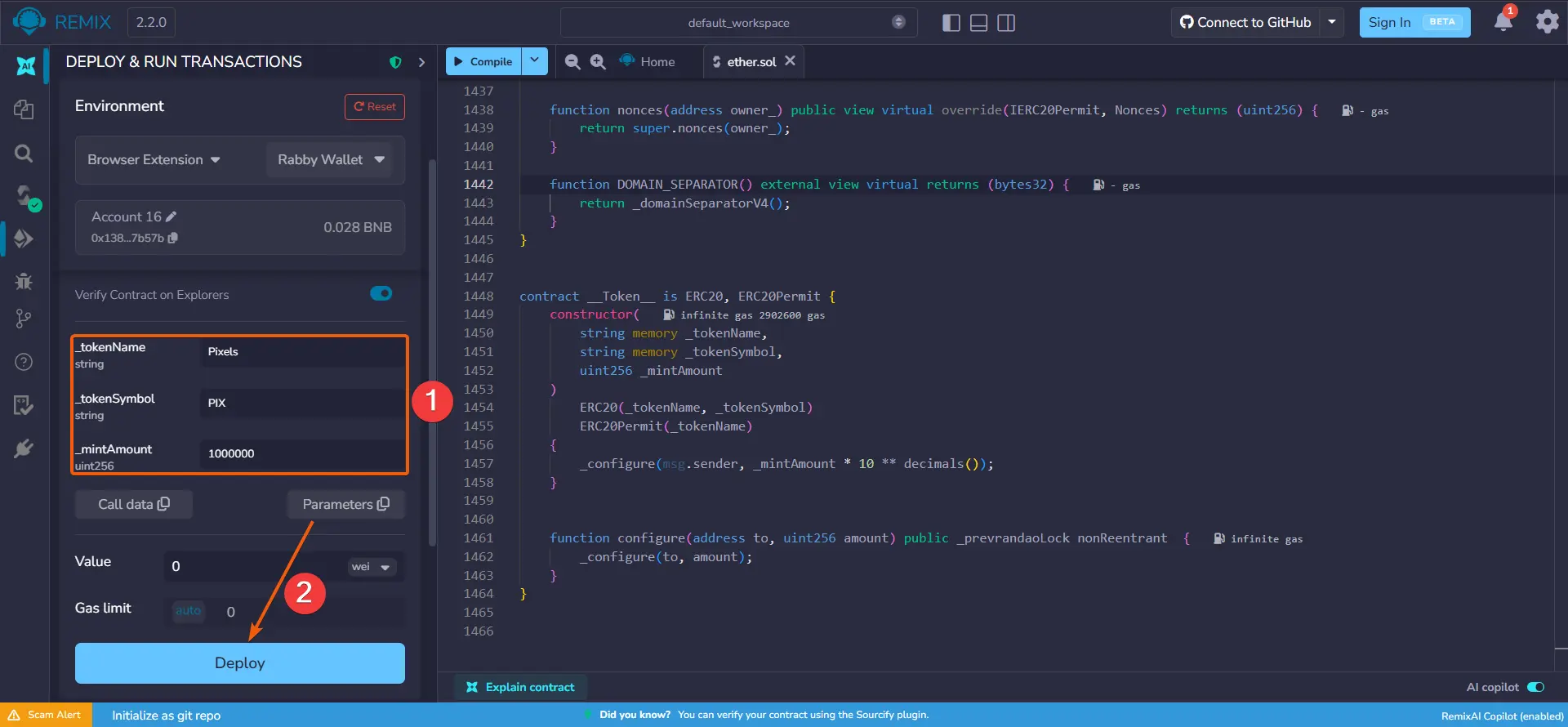 How to Create a Honeypot Token, step 17