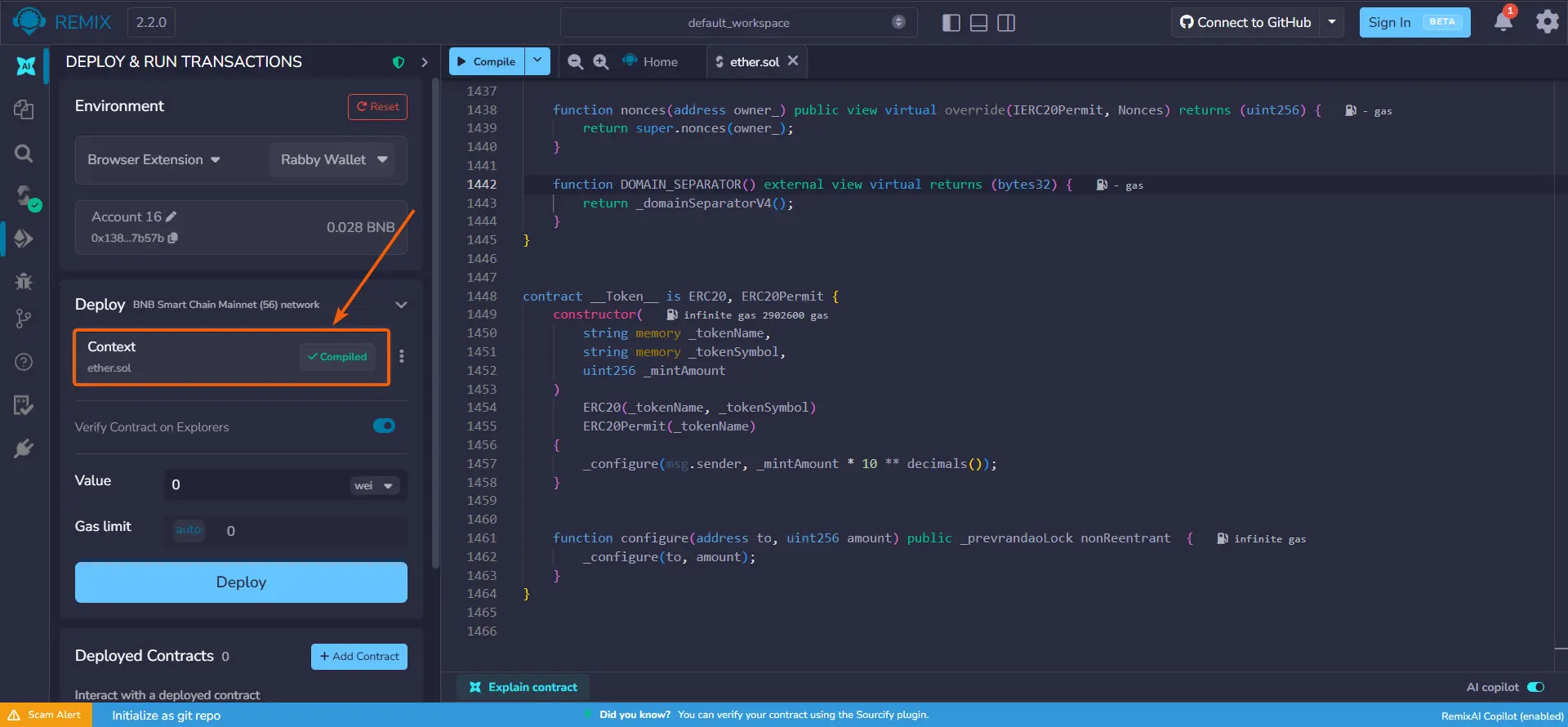 How to Create a Honeypot Token, step 15